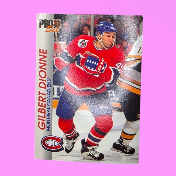 NHL 1992-93 Gilbert Dionne Montreal Canadiens #92 Pro Set Hockey Card - Picture 1 of 5